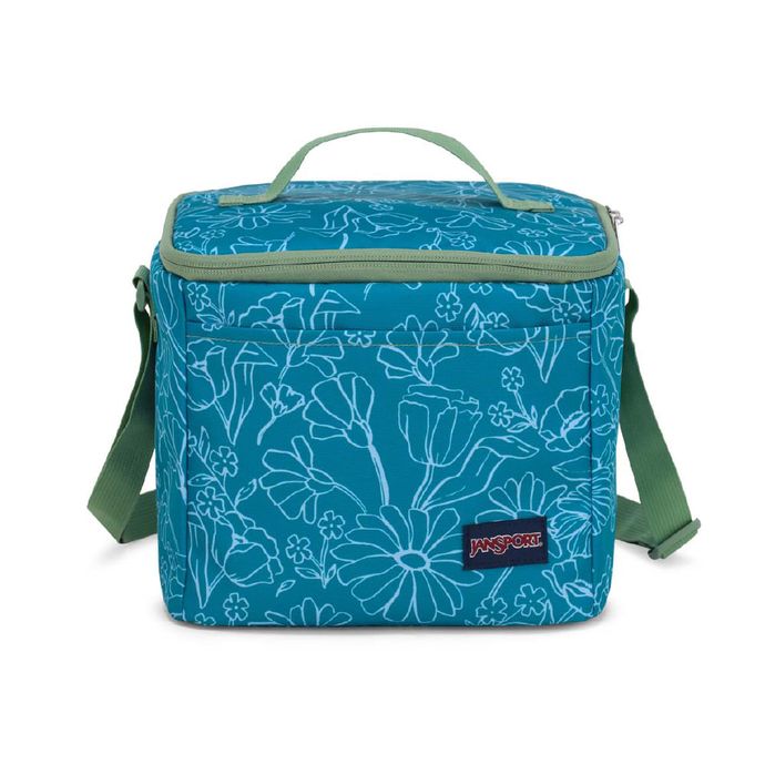 Lonchera-Super-Snack-Verde-Delightful-Daisies-Green-Jansport