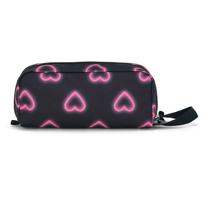 Cartuchera-Perfect-Pouch-Negro-Happy-Hearts-Black-Jansport