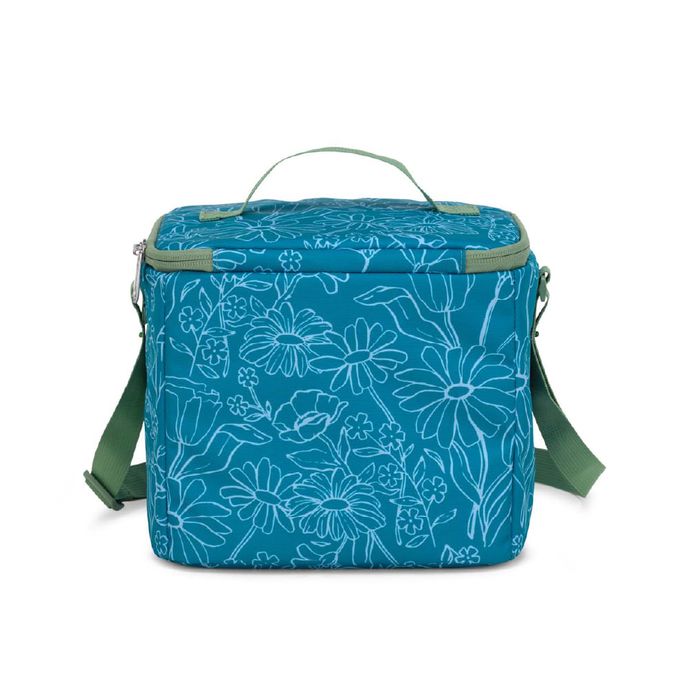 Lonchera-Super-Snack-Verde-Delightful-Daisies-Green-Jansport