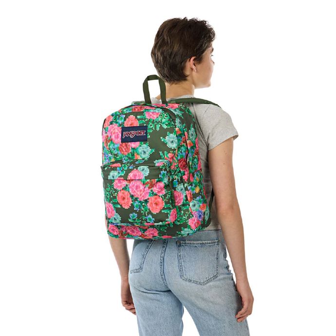 Morral-Superbreak-Bit-Bouquet-Green--Floral-JanSport